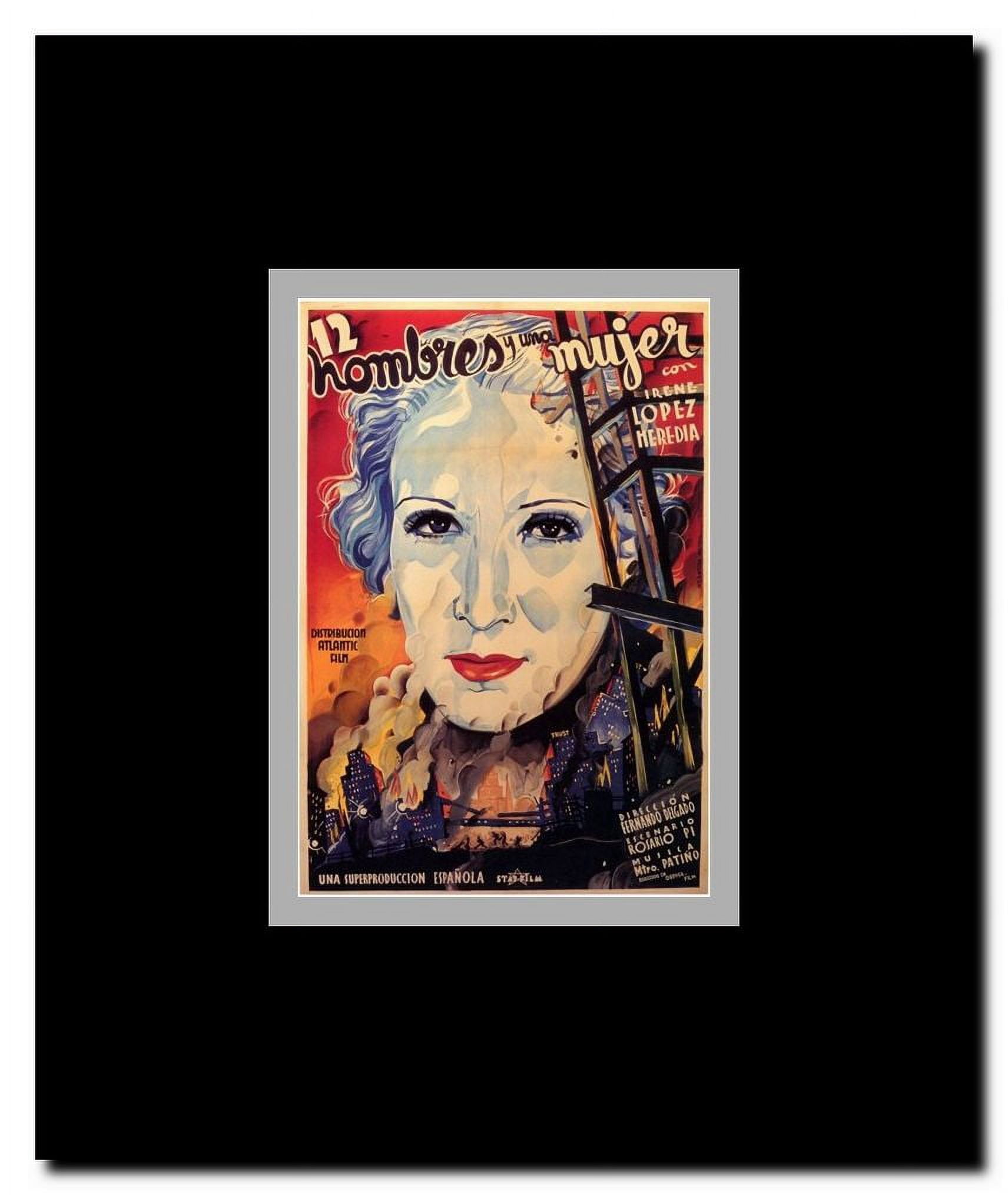 Doce Hombres y Una Mujer Framed Movie Poster
