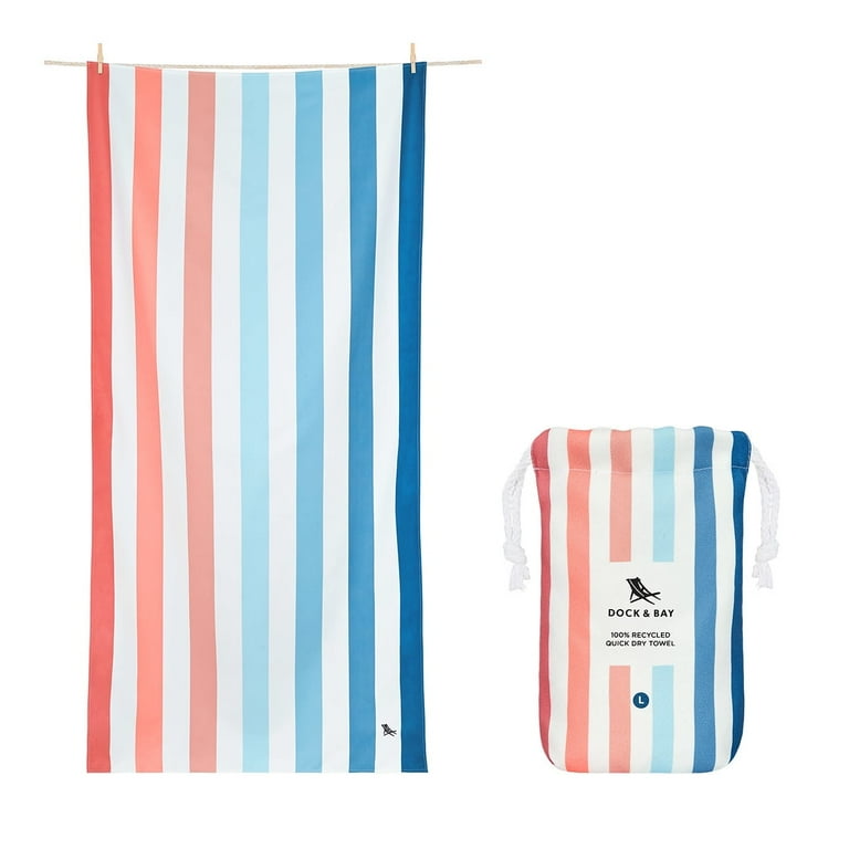 Dock Bay Beach Towel Quick Dry Sand Free Compact Lightweight 100 Recycled Includes Bag Walmart