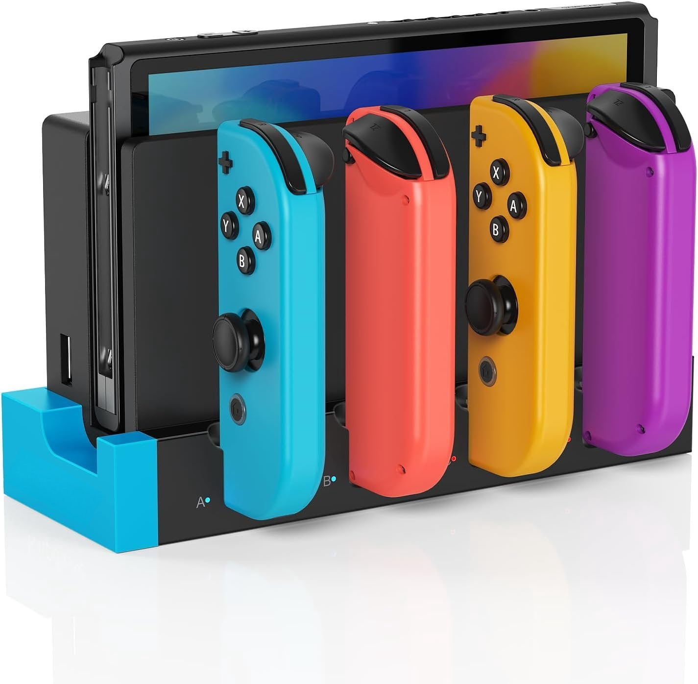 Dock Compatible with /OLED, Dock for Joy-Con Controller Stand with , 4 ...