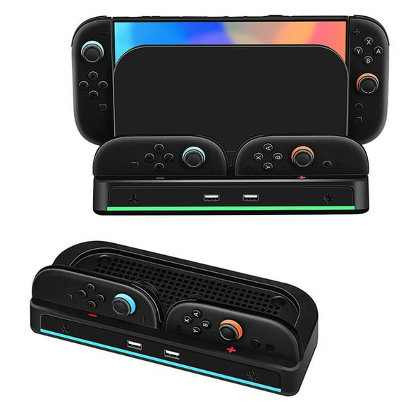 Dock Cooling Fan for Nintendo Switch 2 (2025),with Dual Fans & RGB Lights Controller Charging Station for Joy-Con , 3 Adjustable Fan Speeds, Heat Dissipation Base Stand for Switch 2 Console