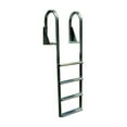 thumbnail image 1 of Dock Edge Flip Up Wide Step Dock Ladder, 7 Step, Flip Up, Welded, Aluminum, 1 of 1