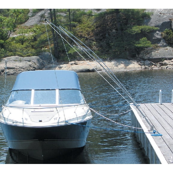 Dock Edge Premium Mooring Whip Watercraft Docking System (Set of 2), 16' for Craft up to 33' or 20,000 lbs