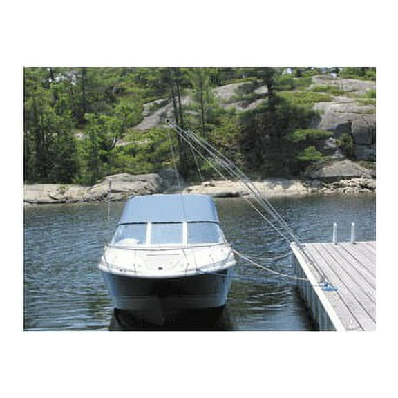 Dock Edge Premium Mooring Whip Watercraft Docking System (Set of 2), 16' for Craft up to 33' or 20,000 lbs