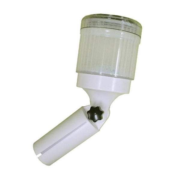 Dock Edge Solar Rechargeable Adjustable Angle Rod Holder Lite with 6 Preinstalled LED Colors and Replaceable Battery