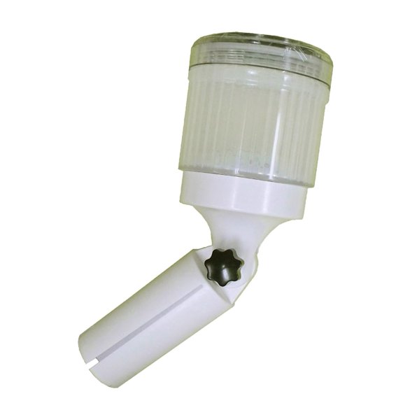 Dock Edge Solar Rechargeable Adjustable Angle Rod Holder Lite with 6 Preinstalled LED Colors and Replaceable Battery