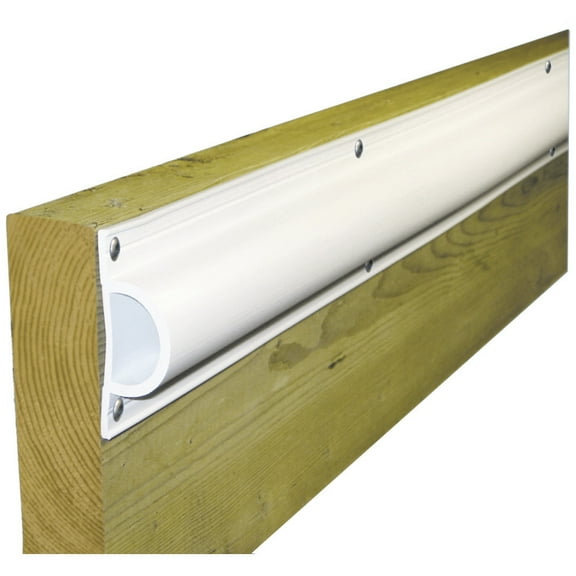 Dock Edge Standard "D" PVC Profile 16ft Roll - White | Bundle of 2
