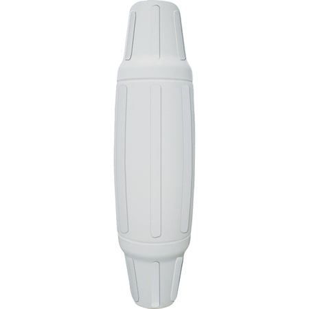 Dock Edge + Torpedo Pipe Bumper, 18", PVC- Grey