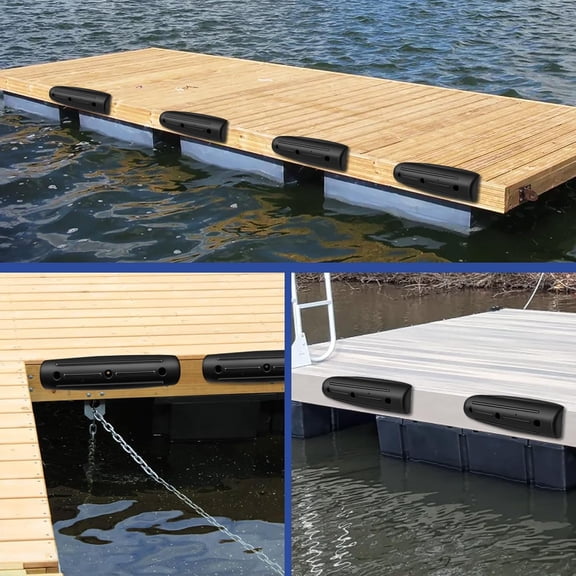 Dock Fender Bumpers, Horizontal Protection, Inflatable, 17-Inch Boat Dock Bumpers Straight-Edge Marine Fenders Side Guard$$Watercraft