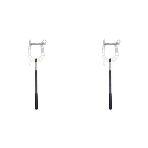 Dock Hook 2-Pack, Stainless Steel, 30mm Rod Compatibility, Multi-Purpose Mooring and Tie-Down Tool