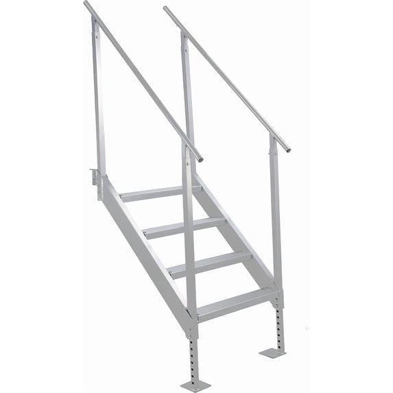 Dock Ladder,Boat Ladder -350/500lbs Weighing Apacity Aluminum Swimming Ladder,Nonslip Design for Lakes Sea Boarding Swimming Pools