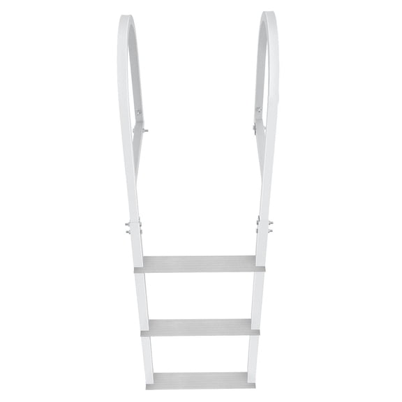 Dock Ladder, Removable 3 Steps, 500 lbs Load Capacity, Aluminum Alloy Pontoon Bo