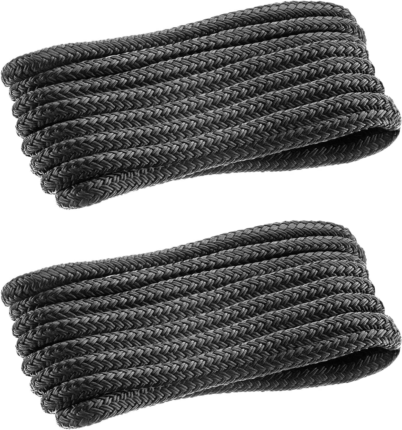 Dock Line 4 Pack 5/8 Inch 20 FT Double Braid Nylon Dockline Boat Mooring Rope EB Boat Rope