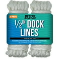 Dock Lines Boat Ropes for Docking 1/2" Line Braided Mooring Marine Rope