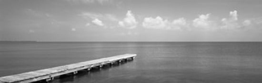 Dock Mobile Bay Alabama USA Canvas Art - Panoramic Images (18 x 6)