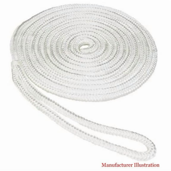 Dock Rite Boat Fender Whips Rope 53318 | 1/4 Inch x 4 Ft Twisted Nylon