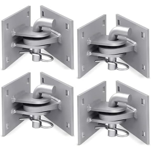Dock Side Floating Dock Hinge Kit Heavy-Duty T Style Hardware Brackets 4x4 Inch, 4 Pack$$Watercraft