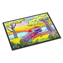 Dock at the pier Door Mat Doormat