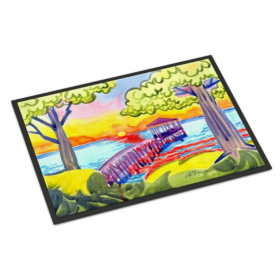 Dock at the pier Door Mat Doormat
