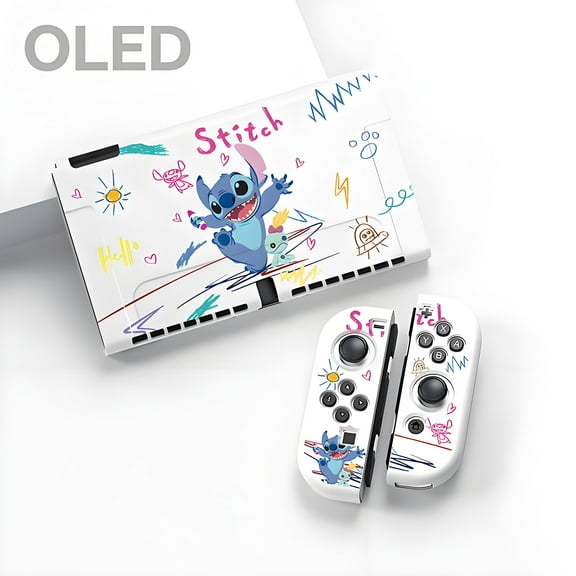 Dockable Case Compatible with Switch OLED, Cute Protective Soft Cover Full Protection for Switch OLED and Joy-Con Controller, Anime