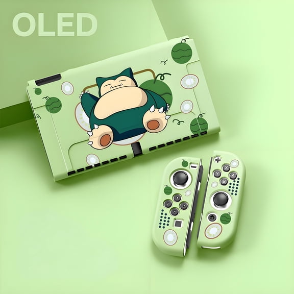 Dockable Case Compatible with Switch OLED, Cute Protective Soft Cover Full Protection for Switch OLED and Joy-Con Controller, Pokemon