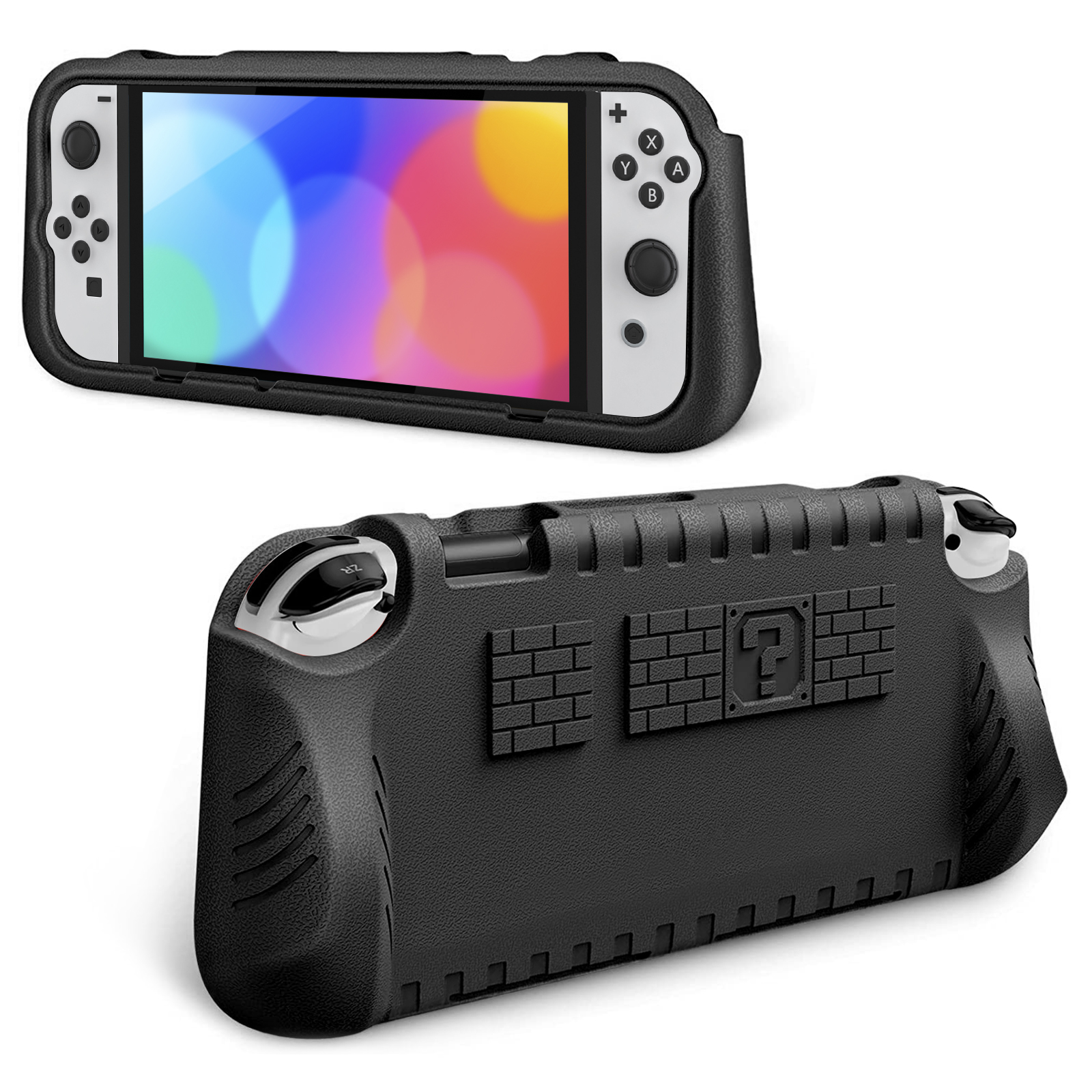 Dockable Case for Nintendo Switch OLED Model 2021 with 2 Game Card