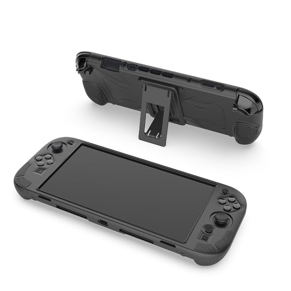 Dockable Case for Nintendo Switch 2 2025, Non-Slip & Anti-Scratch Silicone Protective Cover Skin with Kickstand