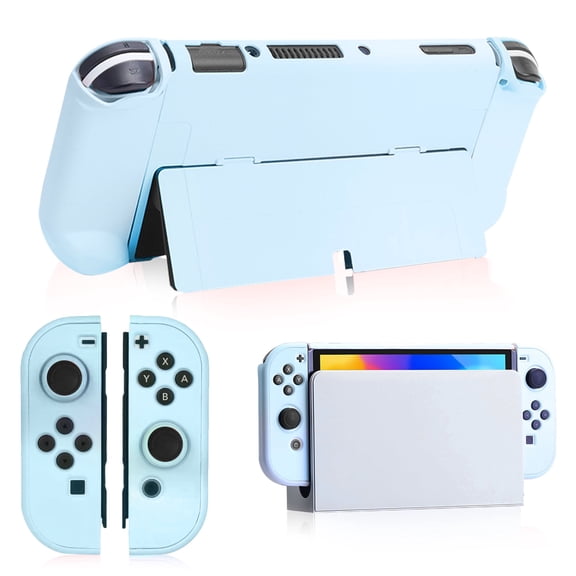 Dockable Case for Nintendo Switch OLED, 3 in 1 Protective Cover Case Fit for Nintendo Switch OLED and Joy-Con Controller
