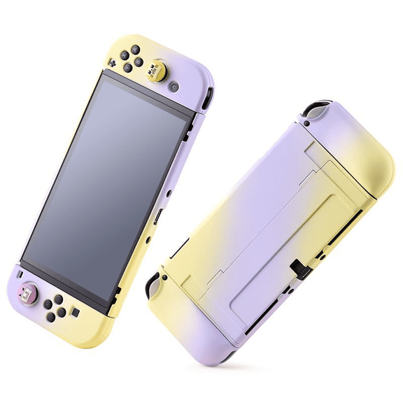 Dockable Case for Nintendo Switch OLED and Controller with Grip Cover Shock-Absorption and Anti-Scratch Design