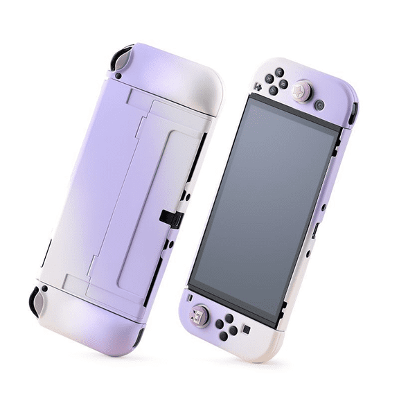 Dockable Case for Nintendo Switch OLED and Controller with Grip Cover Shock-Absorption and Anti-Scratch Design