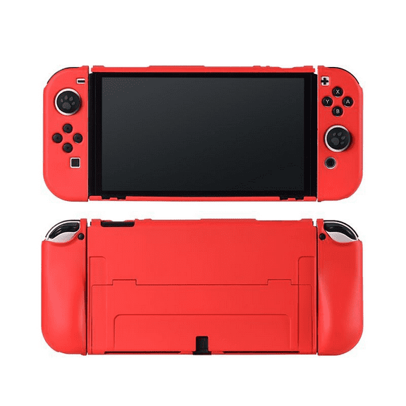 Dockable Case for Nintendo Switch OLED and Controller with Grip Cover Shock-Absorption and Anti-Scratch Design