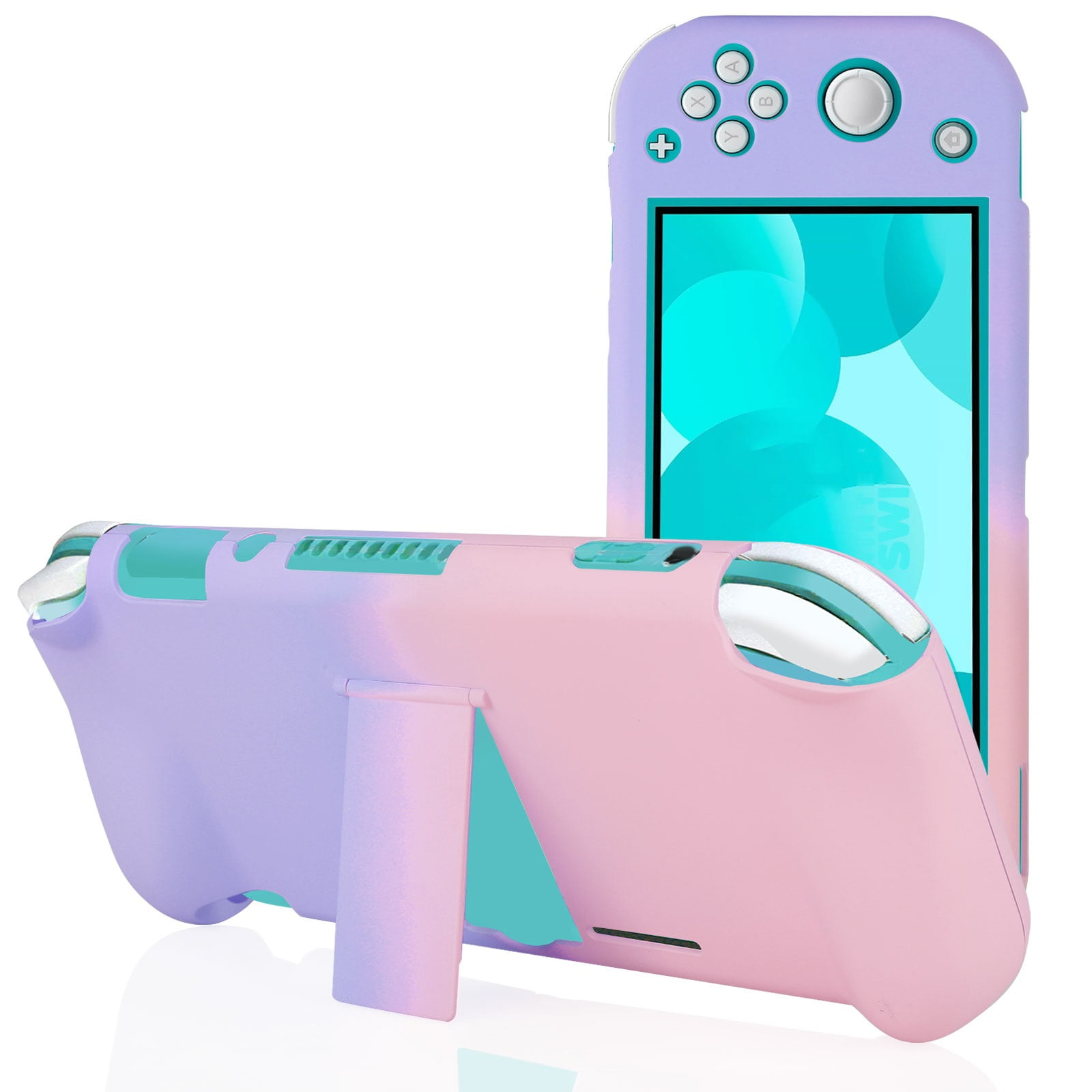 Switch lite sale case with kickstand