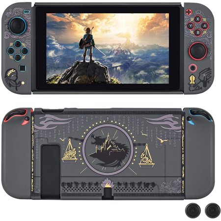 Dockable Protective Case Compatible with Nintendo Switch, Newest Pattern Cover with Anti-Scratch