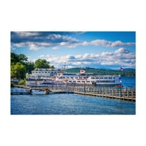 Docked at Weirs Beach - New Hampshire Photography Unframed Wall Art Print 5 x 7 inches