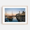 thumbnail image 1 of Docked in Santa Barbara - Santa Barbara California Photography Harbor Boat Coastal Sunset Ocean Scenic Oak Framed Wall Art Print 12 x 16 inches, 1 of 6