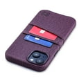 thumbnail image 1 of Dockem Card Case for iPhone 14 Plus with Built-in Metal Plate for Magnetic Mounting & 2 Pockets: Luxe M2 (Burgundy), 1 of 11