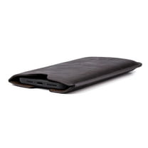 Dockem Executive Sleeve for iPhone 11 Pro Max, XS Max, 8 Plus, 7 Plus, 6/6S  (6.5" Models): Slightly Padded Premium Synthetic Leather with Microfiber Lining, Slim, Simple, Slip-on Case [Dark Brown]