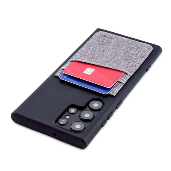 Dockem For Galaxy S22 Ultra Magnet Mountable Card Case with Metal Plate, 2 Card Slots, (Luxe M2T, S22 Ultra)