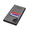 thumbnail image 1 of Dockem Galaxy Note 10 Plus Luxe M2T Wallet Case; Built-in Metal Plate, 2 Card Slots, Slim TPU, Black/Grey, 1 of 8