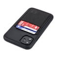thumbnail image 1 of Dockem iPhone 11 BIO M2B Wallet Case; Friendly Materials, Built-in Metal Plate, 2 Card Slots, Black/Black, 1 of 9