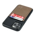 thumbnail image 1 of Dockem iPhone 11 Pro BIO M2B Wallet Case; Friendly Materials, Built-in Metal Plate, 2 Card Slots, Black/Tan, 1 of 9