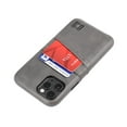thumbnail image 1 of Dockem iPhone 11 Pro Exec M2 Wallet Case; Built-in Metal Plate, 2 Card Slots, Grey, 1 of 9