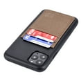 thumbnail image 1 of Dockem iPhone 11 Pro Max BIO M2B Wallet Case; Friendly Materials, Built-in Metal Plate, 2 Card Slots, Black/Tan, 1 of 9