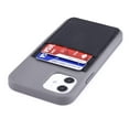 thumbnail image 1 of Dockem iPhone 12 / 12 Pro BIO M2B Wallet Case; Friendly Materials, Built-in Metal Plate, 2 Card Slots, Grey/Black, 1 of 9