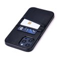 thumbnail image 1 of Dockem iPhone 12 Pro Max Exec M2 Wallet Case; Built-in Metal Plate, 2 Card Slots, Black, 1 of 9