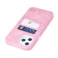thumbnail image 1 of Dockem iPhone 12 Pro Max Exec M2 Wallet Case; Built-in Metal Plate, 2 Card Slots, Pink, 1 of 9