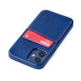 thumbnail image 1 of Dockem iPhone 12 mini Exec M2 Wallet Case; Built-in Metal Plate, 1 Card Slot, Navy Blue, 1 of 9