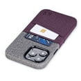 thumbnail image 1 of Dockem iPhone 13 Pro Max Luxe M2 Wallet Card Case with Built-in Metal Plate [Maroon/Grey], 1 of 9