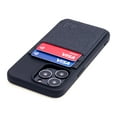 thumbnail image 1 of Dockem iPhone 13 Pro Wallet Card Case; Built-in Metal Plate for Magnetic Mounting, 2 Card Holders, Silicone Exec M2T [Black/Black], 1 of 10