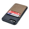 thumbnail image 1 of Dockem iPhone SE 2020 / 8 / 7 BIO M2B Wallet Case; Friendly Materials, Built-in Metal Plate, 1 Card Holder Slot, Black/Tan, 1 of 9