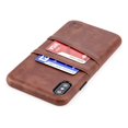 thumbnail image 1 of Dockem iPhone XS Max Exec M2 Wallet Case; Built-in Metal Plate, 2 Card Holder Slots, Brown, 1 of 9